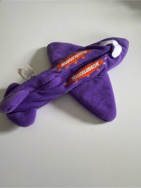 Vintage 1999 Burger King Nickelodeon Airplane Purple Plush pencil case